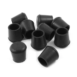 Hot Sale 10 Pcs Rubber Cone Shape Desk Feet Protector Chair Leg Tip Pad Black