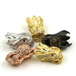 Dragon Head Bead accessories,Medely Jewelry Copper Spacer Beads Dragon Head Beads For Men Bracelets DIY HC-D0007