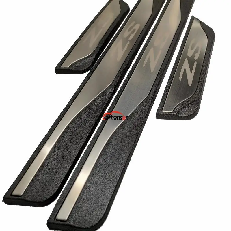 Car Accessories For MG ZS Plastic Door Sill Cover Scuff Plate Guard Protector Protection Strip Auto Sticker Styling 2022 2021