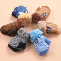 0-3 anni Del Bambino Delle Ragazze Dei Ragazzi di Inverno Lavorato A Maglia Guanti Caldi Guanti di Corda Finger Completa Mittens Guanti per I Bambini Bambino Del Bambino Dei Bambini accessori KF960