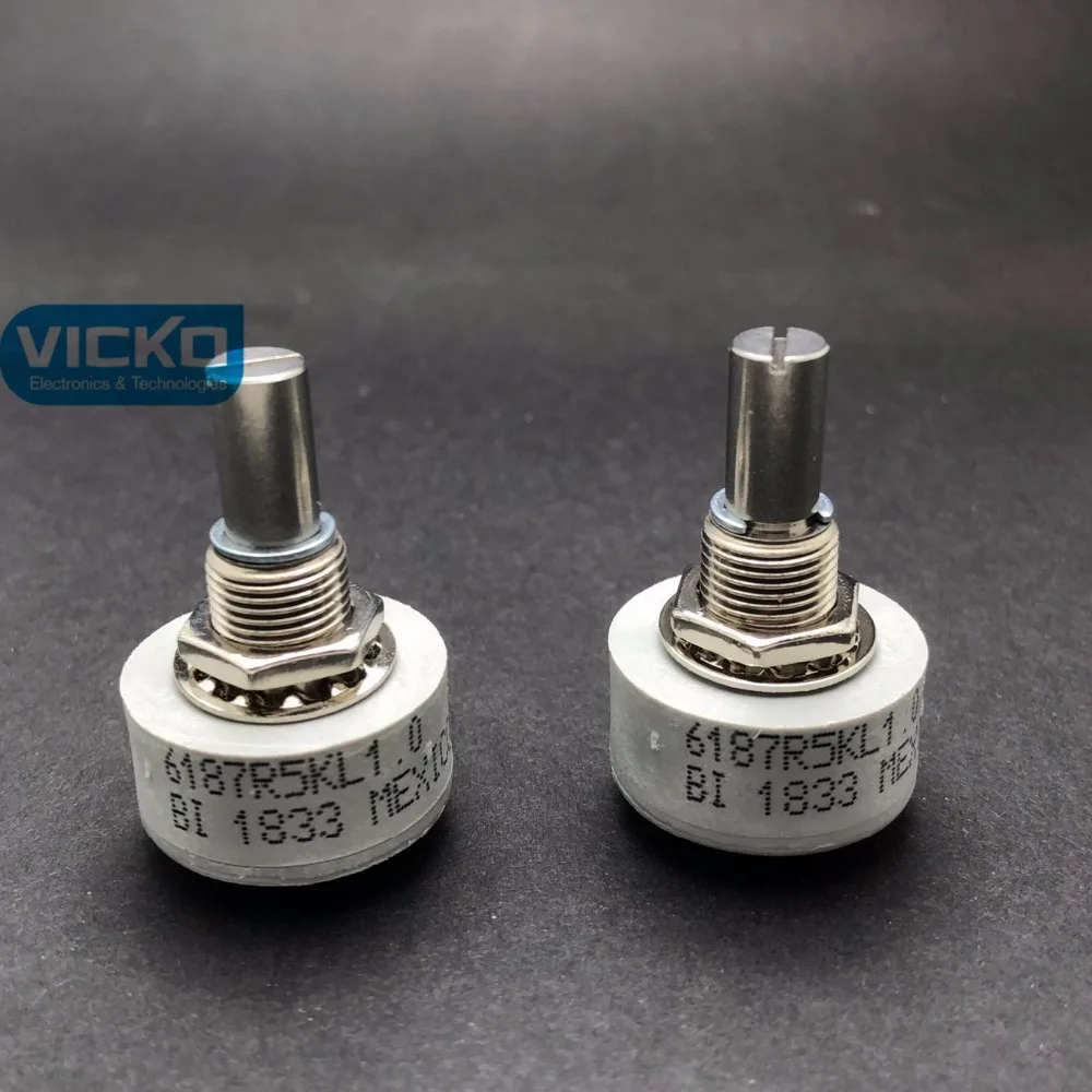 

[VK] 6187R-5KL1.0 6187R 5K 1K 2K 5K 10K 20K conductive plastic potentiometer 360 degrees without limit switch