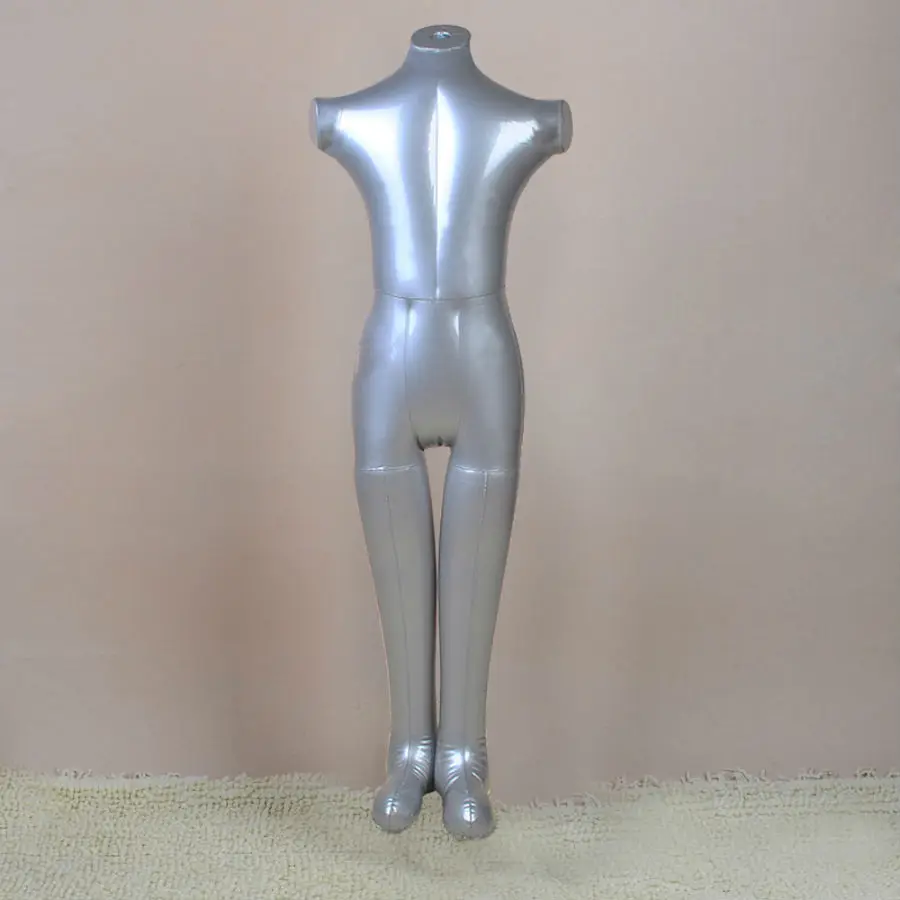 Neu 1 Stück Kinder Ganzkörper ohne Arm Aufblasbare Schaufensterpuppe Mode Kinder Dummy Torso Modell 1004 – Detail 1