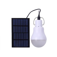 ALLMEJORES Solar panel charger 5V 0.8W with LED Bulb Rechargeable Battery soalr light CE ROSH Certificate