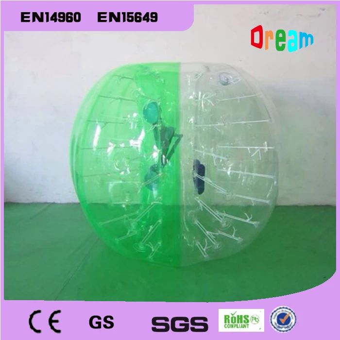 Bubble d'aria calcio 0,8 mm PVC 1,2 m palla paraurti d'aria corpo per bambini palla Zorb bolla calcio bolla calcio palla Zorb