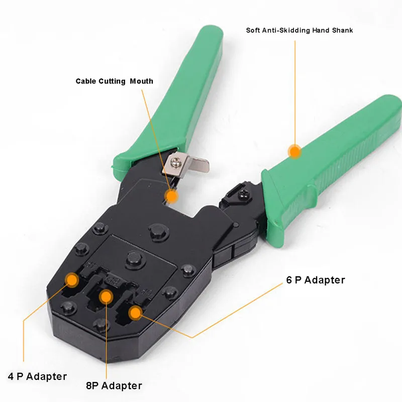 RJ45 RJ11 RJ12 Portable multitool crimper network Hardware wire stripper knife cable cutters crimping pliers hand tools D5203