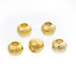 DoreenBeads 1000PCs Gold color Smooth Ball Spacers Beads 3mm Dia. (B01091), yiwu