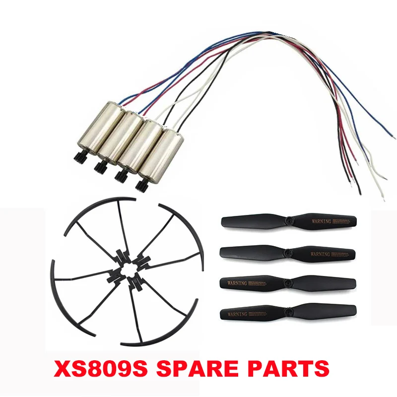 VISUO XS809s new RC Quadcopter Drone Spare Parts engines motor guard ring propellers blade kit