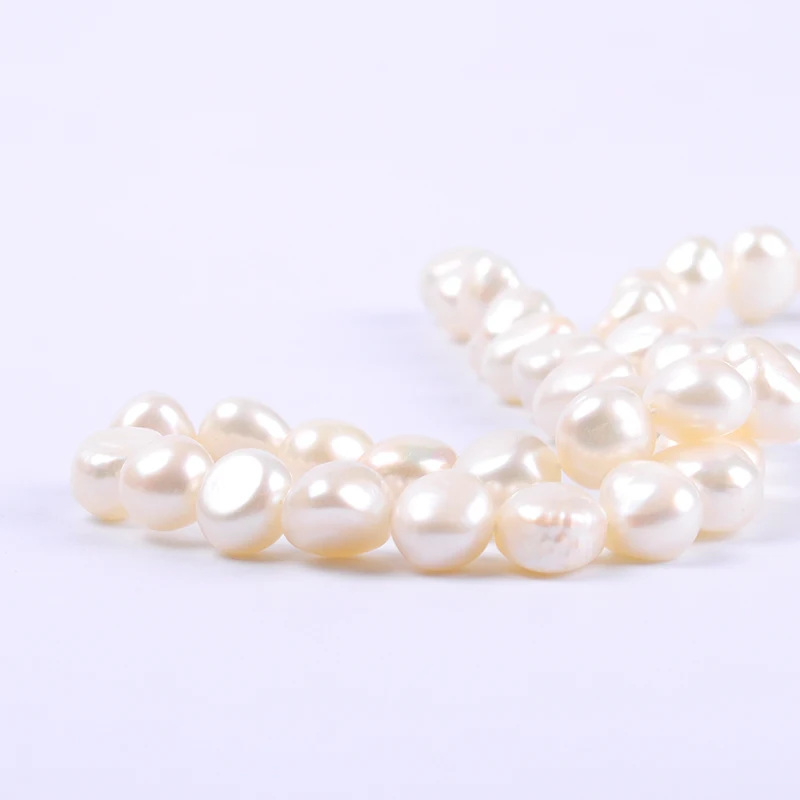 1pack/lot 10-11mm A quality white round irregular Natural freshwater Pearl Loose Beads DIY for Jewelry bracelet necklace