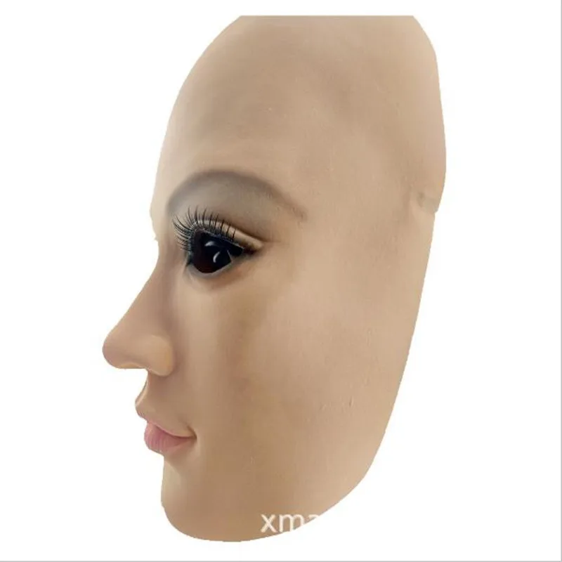 Realistic Human Skin Disguise Self Masks halloween latex realista mask silicone sunscreen elastic female real Crossdress Mask