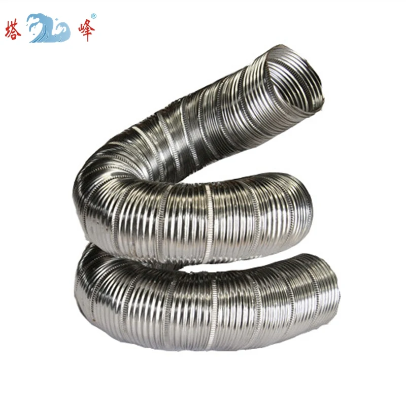 50cm length 304 stainless steel duct Ventilation kitchen lampblack industrial heat gas steam gas suction exhaust pipe 4'-6'