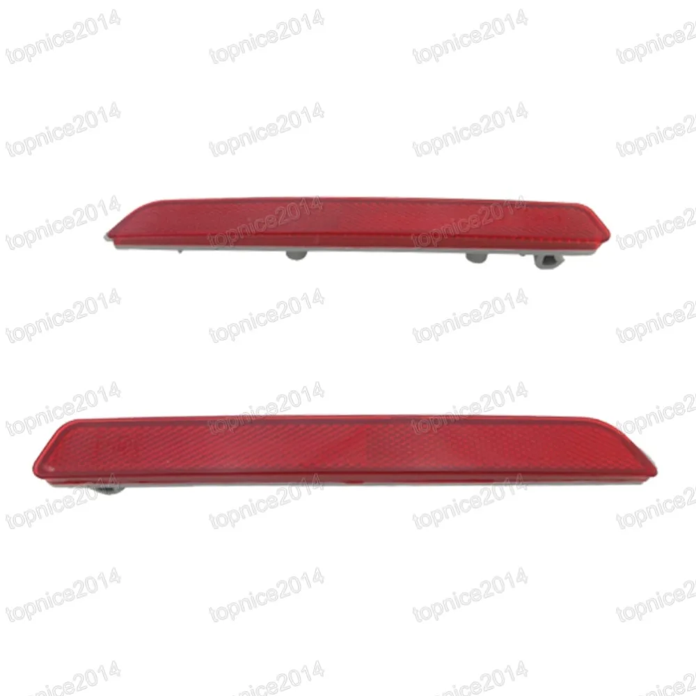 1Pair Red Lens Rear Reflector Tail Fog Light Lamps For Mazda 2 Sedan