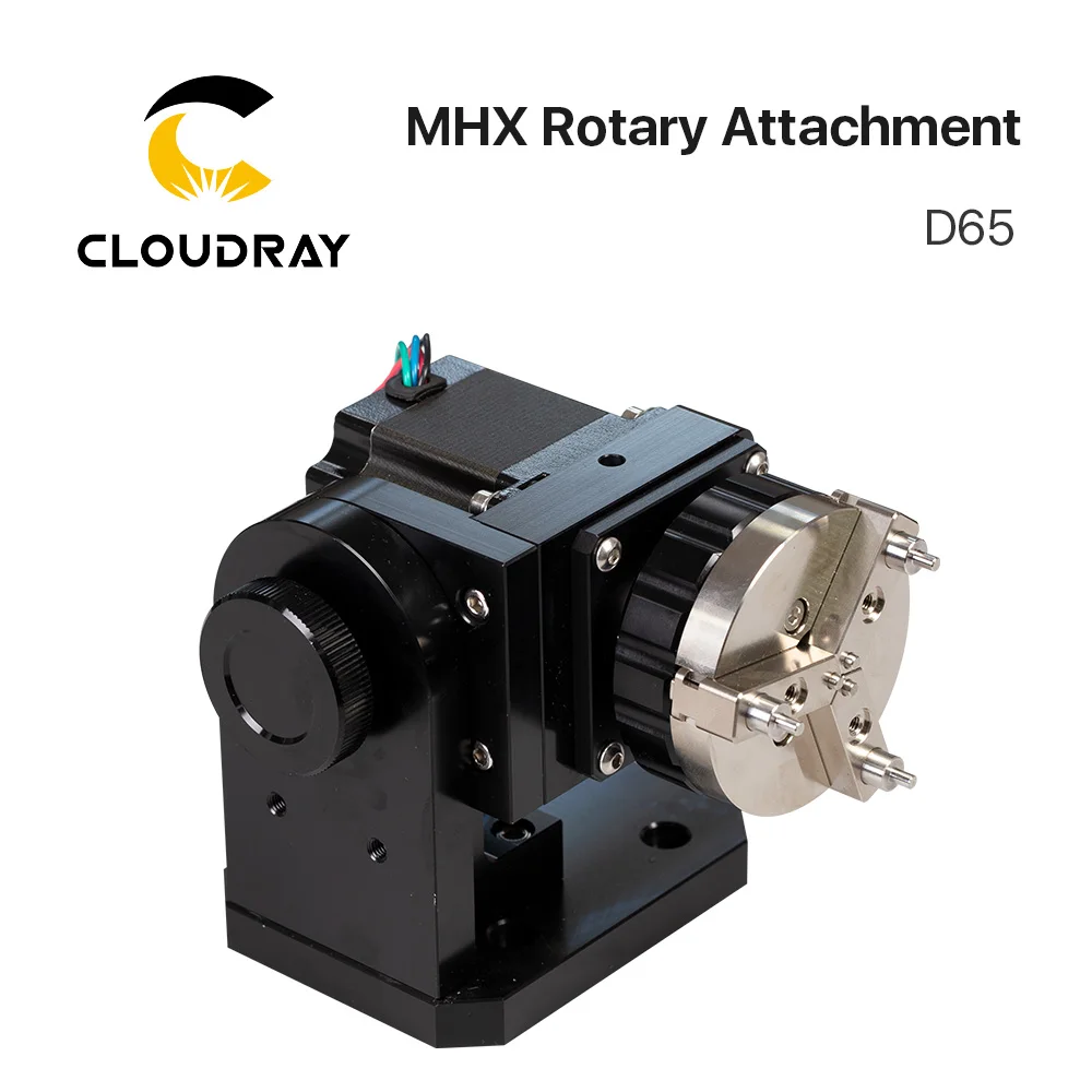 Rotary Engraving Attachment with Chucks Max Dia. 65mm 125mm for Laser Marking Machine