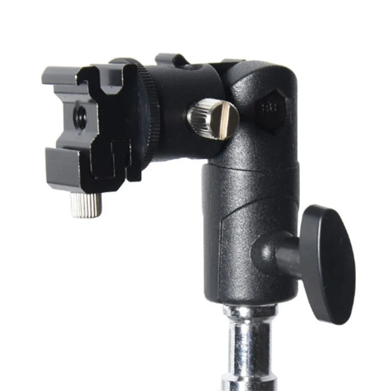 PULUZ DLSR Camera E Type Flash Light Stand Adjustable Holder Umbrella Bracket, Max Load: 3kg