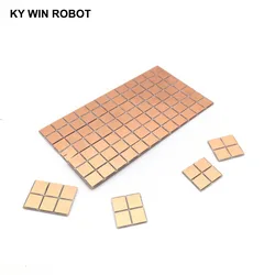 FR4 PCB 양면 구리 클래드 플레이트, DIY PCB 키트, 라미네이트 회로 기판, 6.5x7mm, 0.65x0.7cm, 6.5x7x1.0mm, 20 개