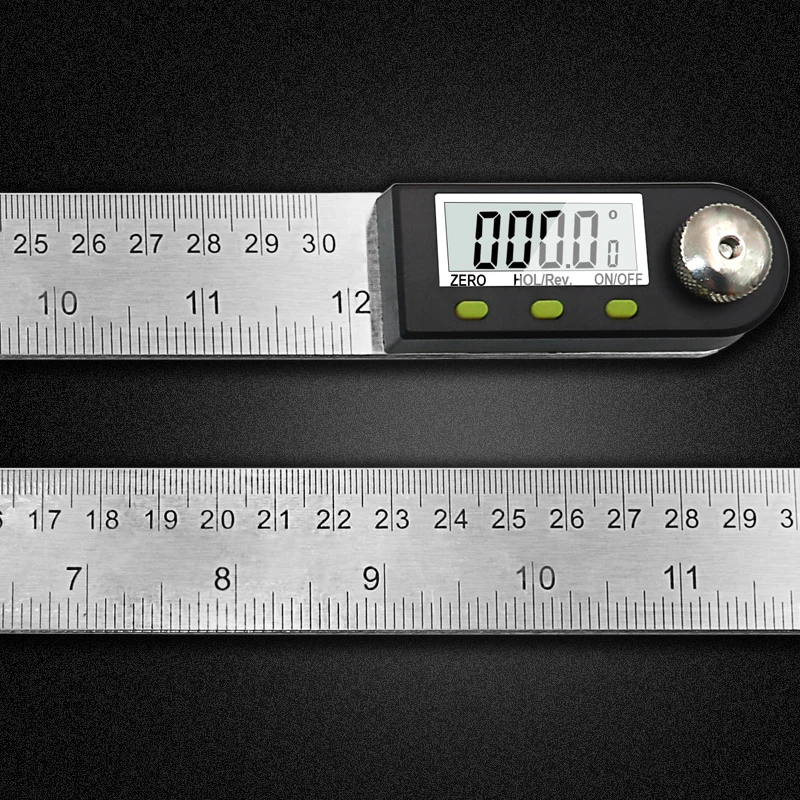 300mm 12inch Digital protractor Angle ruler 200mm 8inch angle Finder Meter Plastic/Stainless Steel 360  goniometer inclinometer