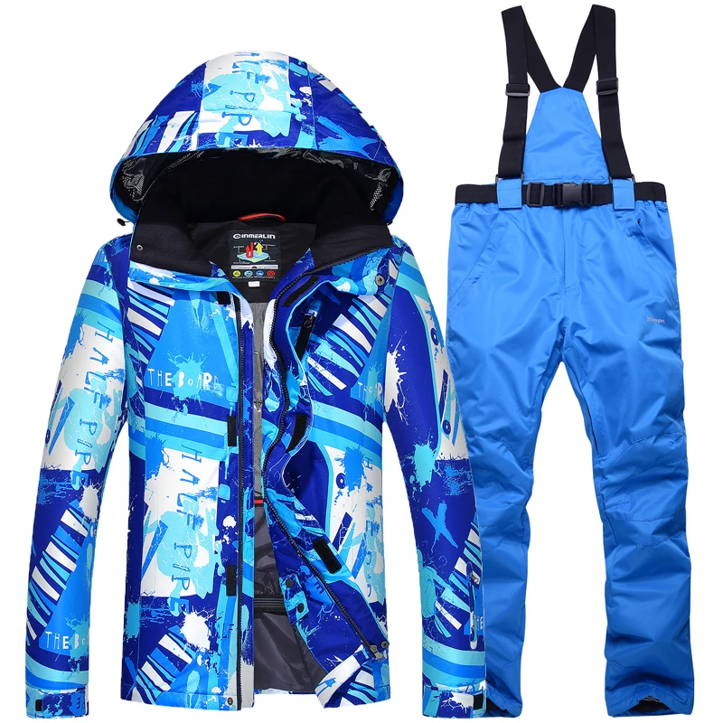 

New Winter Snowboarding Men Sets Waterproof Windproof Ski Suit Climbing Skiing Warm Winter Jacket+Pant Snow Outdoor Clothes