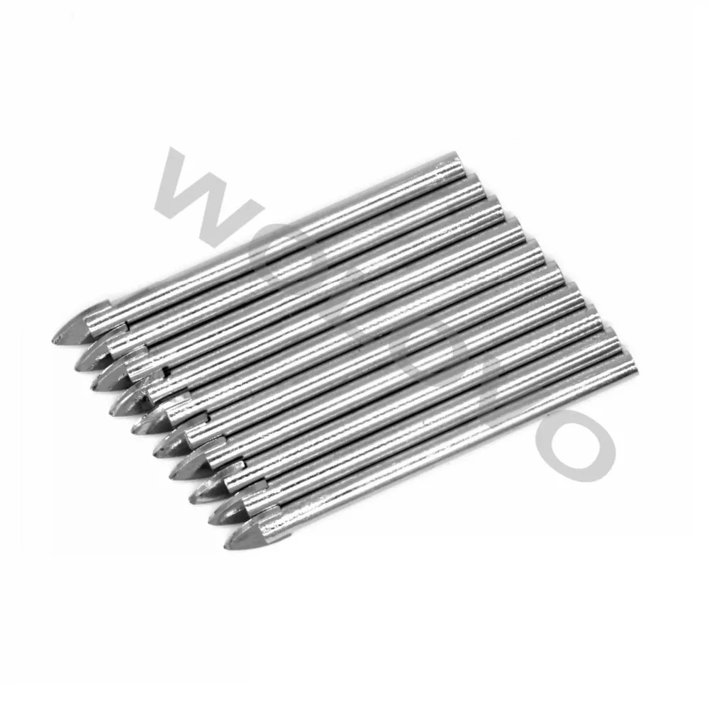 FREE SHIPPING 10PCS 6mm Alloy tungsten steel Drill Bit Glass Tile China Ceramic Cake Stand Handle