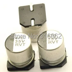 Free shipping 35V470UF 35V 470UF size: 10mm x 10mm SMD aluminum electrolytic capacitors diameter  30PCS/LOT ORIGINAL ROHS