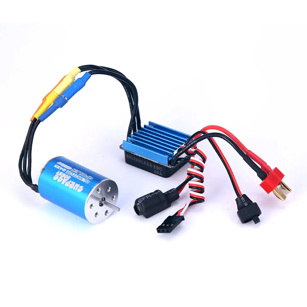 SURPASS HOBBY 2435 4800KV Sensorless Brushless Motor With 25A ESC Combo Set for HSP  1/16 1/14  HPI Tamiya RC Car