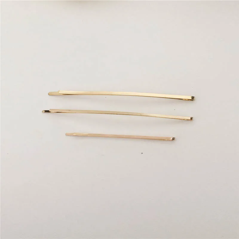 10Pcs KC Gold Color Hairclips Setting 60/83cm Hairpin Blank Base for DIY Jewelry Making Handmade Pearl Hair Clips Accessories