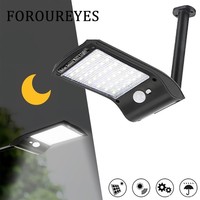 LED Solar Light Outdoor PIR Motion Sensor Wall Light 180 Degree Adjustable Waterproof IP65 Yard Path Home Garden Solar Lamp