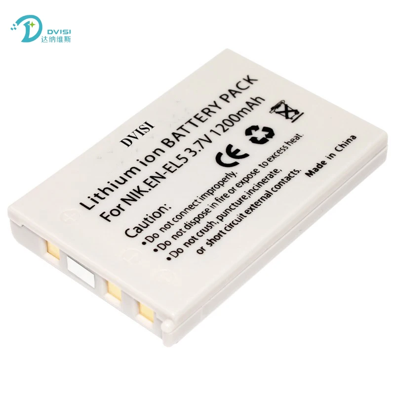 DVISI 3.7V 1200mAh EN-EL5 EN EL5 Camera Battery for NIKON Coolpix P530 P520 P510 P100 P500 P5100 P5000 P6000 P90 P80 Wholesale