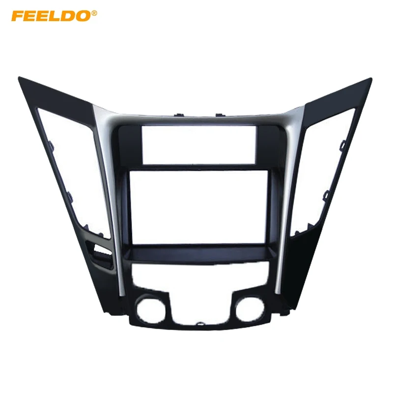 

FEELDO Car Refitting DVD Radio 2Din Fascia Frame for Hyundai Sonata YF Stereo Face Panel Dash Installation Trim #5145