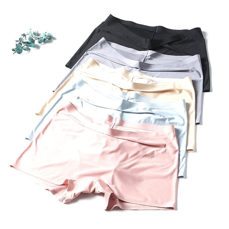

8 pcs New Spring Summer Seamless women's shorts super Breathable Underwear tight shorts 8 color seamless panties safety pants