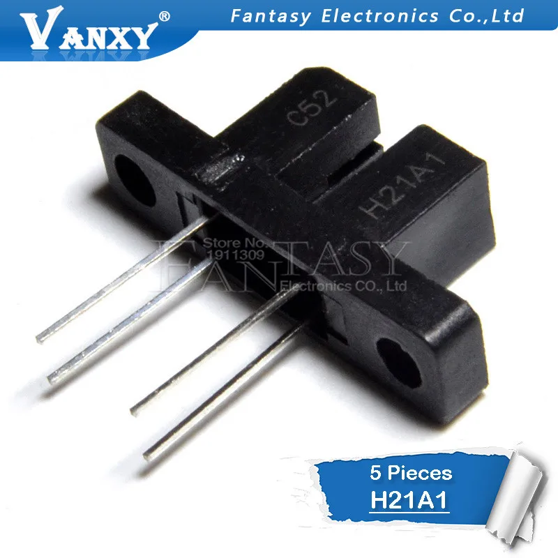 5PCS H21A1 H21A2 H21A3 H21A4 DIP4 DIP slot photoelectric switch 3MM phototransistor