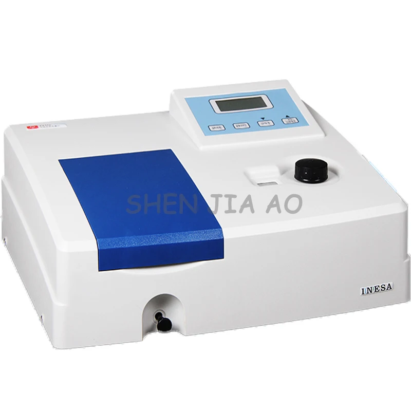 1 st 752N Ultraviolet zichtbare spectrofotometer met LCD display UV zichtbaar licht laboratorium spectrometer 200 ~ 1000nm