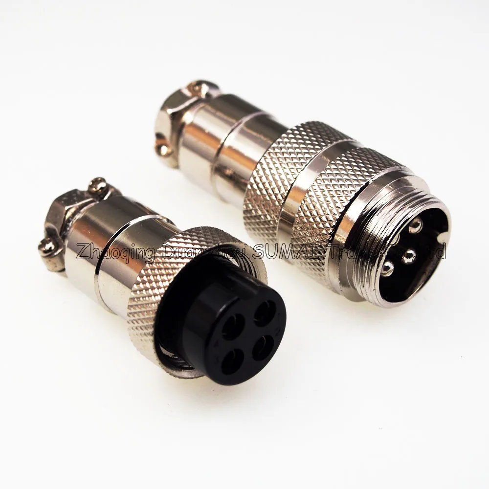 4 Pin 20mm Male & Female Butt joint Connector kit GX20 Socket+Plug,RS765 Aviation plug interface,circular connector