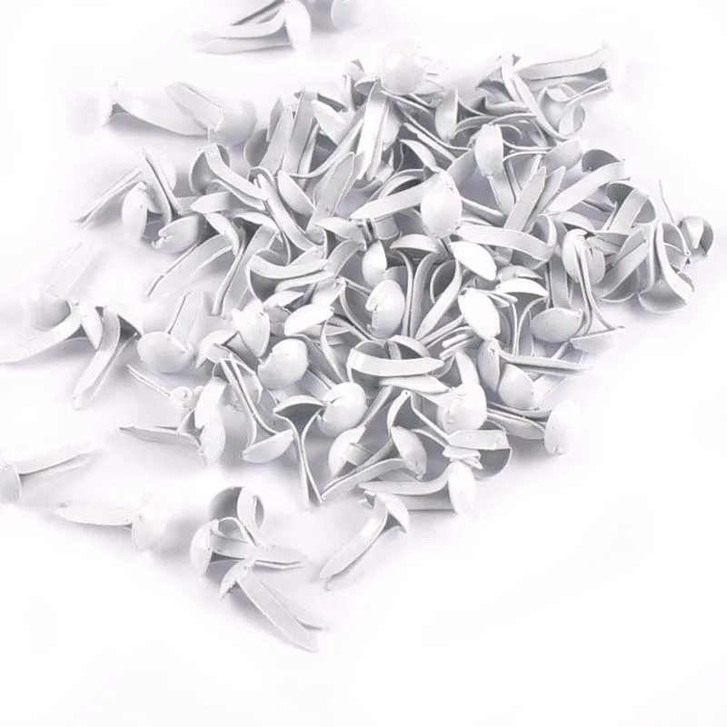 100 sztuk 5x10mm Mix okrągłe sztyfty zapięcia zdobienie dla Scrapbooking dostaw DIY metalowe rzemiosła akcesoria buty wystrój c2147