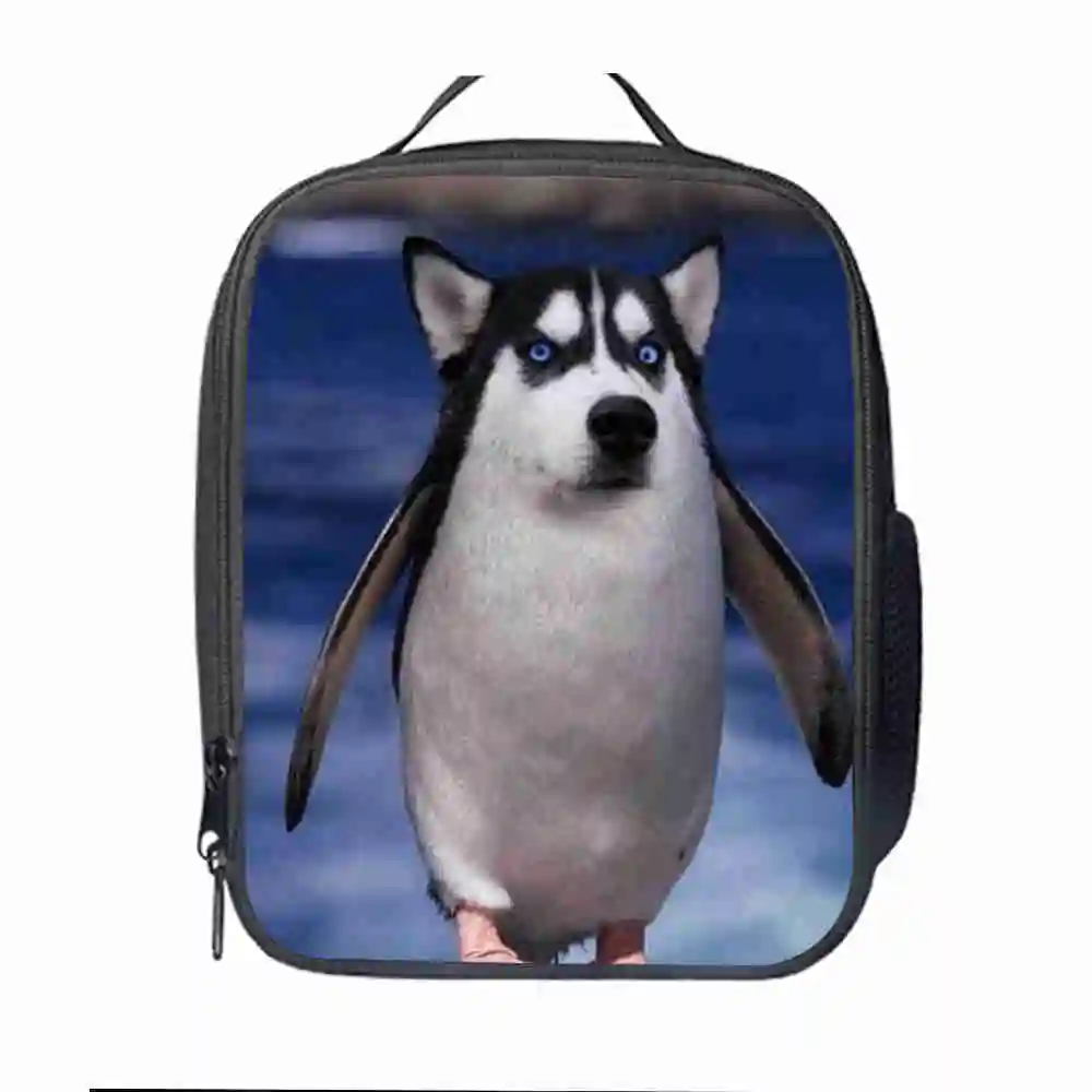 

Husky Lunch Bag Customized dog Women Men Teenagers Boys Girls Kid School Thermal Cooler Insulated Tote Box