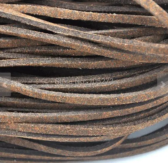 New Arriver 10 Meters Of Brown Faux Leather Ribbon Cords String 2.5mm Handmade For DIY Jewelry Charming Women Gift Leather Rope