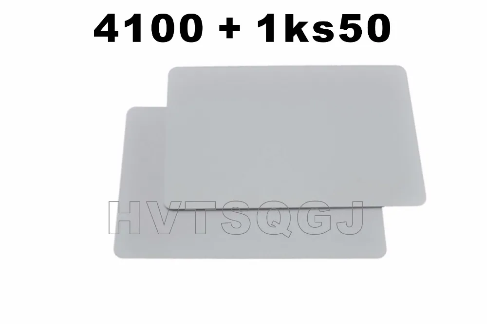 (10 pcs/lot) 13.56mhz 125Khz RFID Proximity Smart Card Dual Chip Frequency Card for Access Control