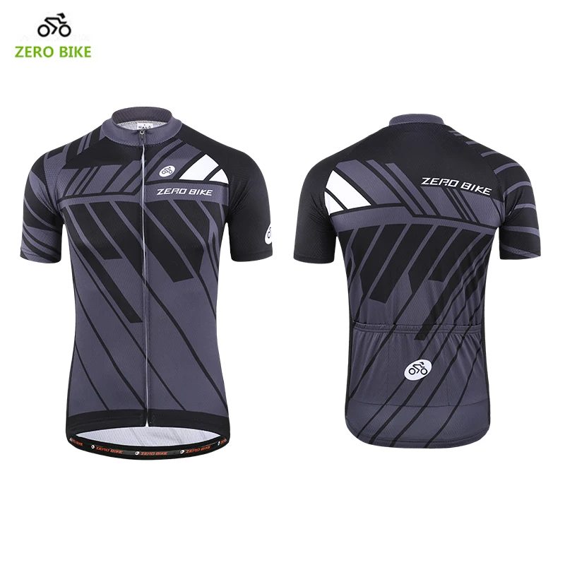 

ZEROBIKE Men's Short Sleeve Cycling Jersey 100% Polyester Sports Wear Quick Dry Breathable Cycling Shirt M-XXL