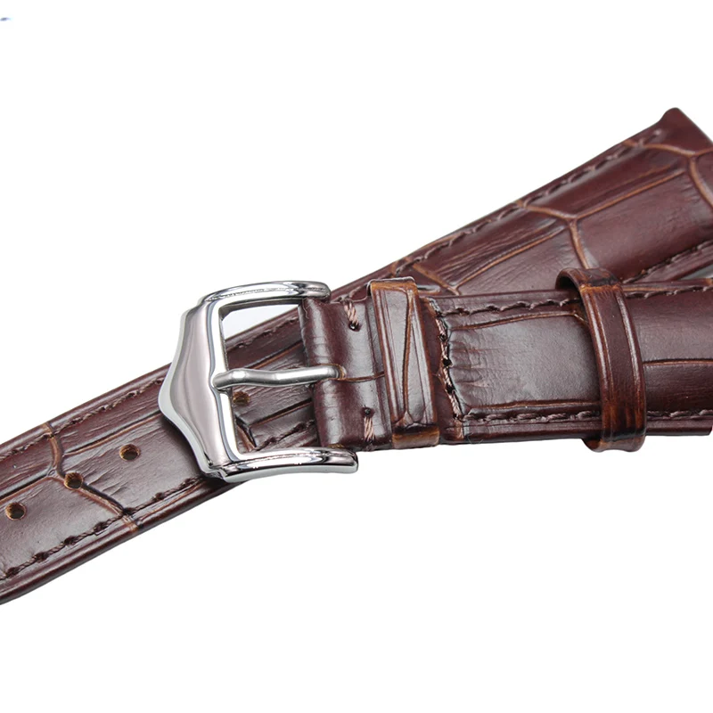 All Genuine Leather Soft Durable Watchbands Watches Bracelet 18mm 19mm 20mm 21mm 22mm 24mm Watch Band Strap Brown Black