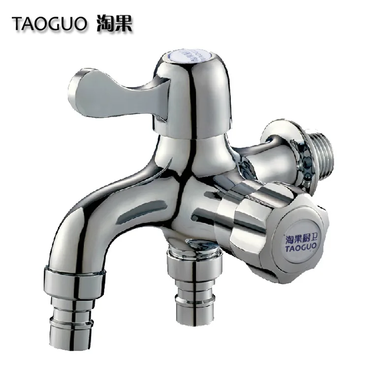 

Nao Guo copper copper core multi-purpose dual-use washing machine faucet into the two out of three links