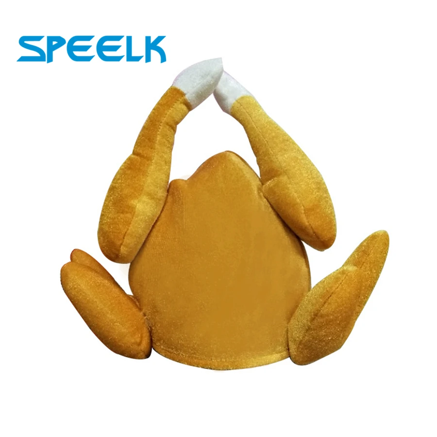 New Halloween ball  Funny Adults Hats Chicken Leg Cap Thanksgiving Turkey Hat Festival Party Decoration Funny Caps Wholesale