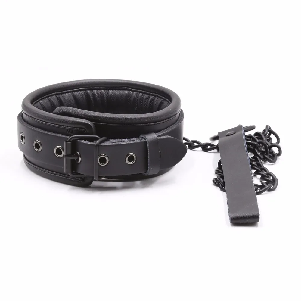 Thierry soft Genuine Leather Bondage Optional Handcuffs Collar Wrist Ankle Cuffs for Fetish erotic Adult Games Couple Sex Toys