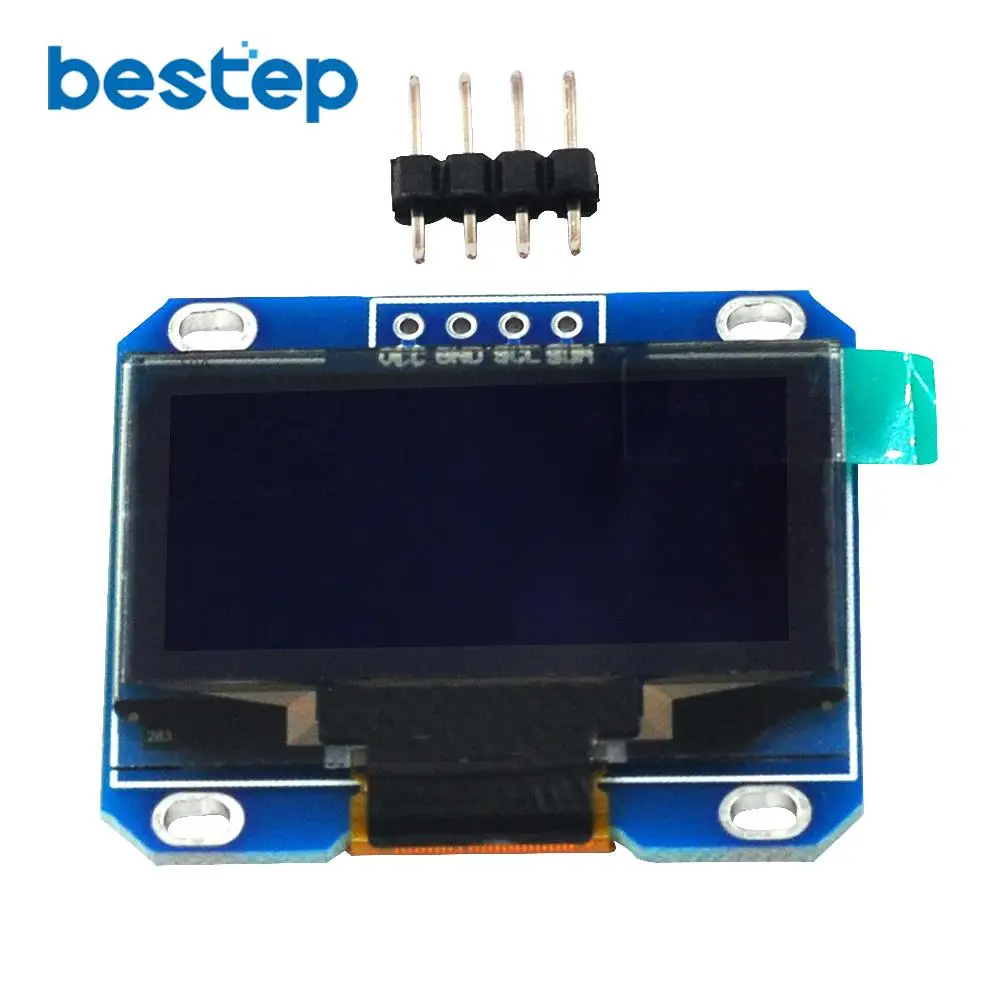 

4PIN 1.3" 1.3 inch IIC I2C Serial 128x64 SSH1106 OLED LCD Display White/Blue Screen Module for Arduino 12864 LCD Screen Board