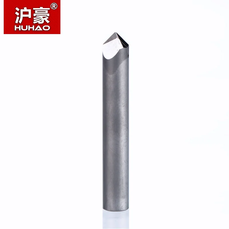 HUHAO 1pc 6mm 6 edge CNC Router End Mill Diamond PCD cutter Tools Stone Hard Granite Cutting Engraving Bits 70 90 120 Degree