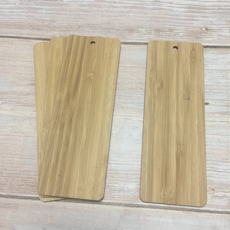 set of 10 rectangle wood bookmark blank wood plaques blank 14*5cm