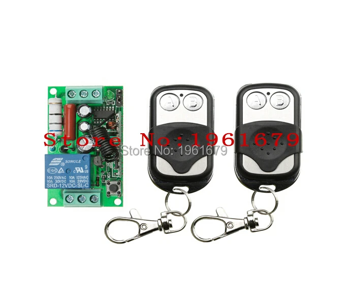 RF Wireless Remote Control   AC 220 V  10 A  1 channel   1  Receiver  +2 Transmitter  effective distance  80 m