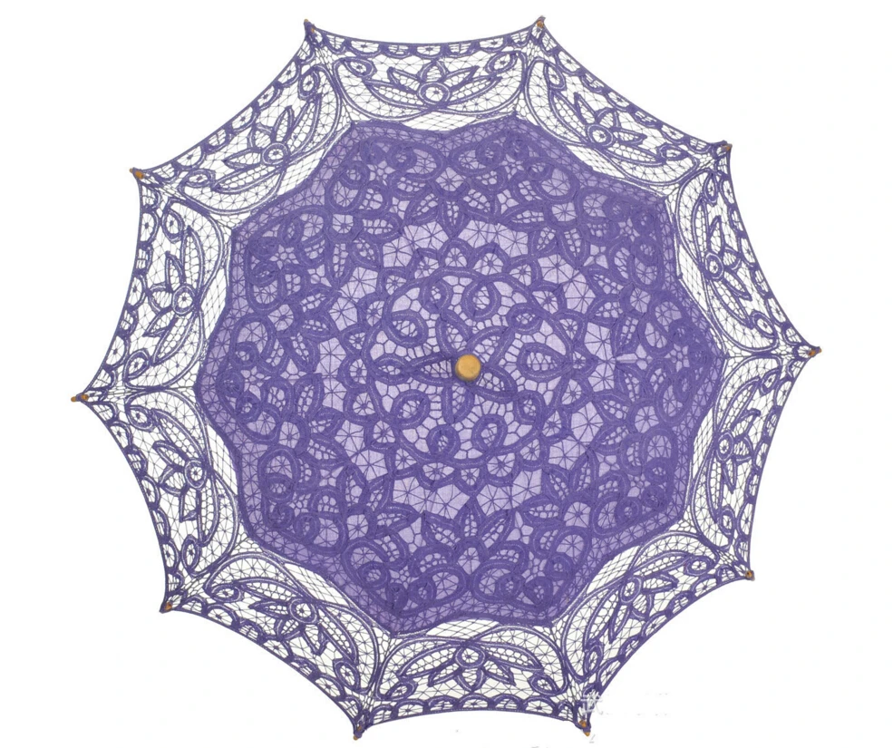 Parapluie en dentelle blanche brodée, parapluie de mariée, parapluie de mariage, parapluie en dentelle, parapluie de mariage, 7 couleurs, nouveau, 2018