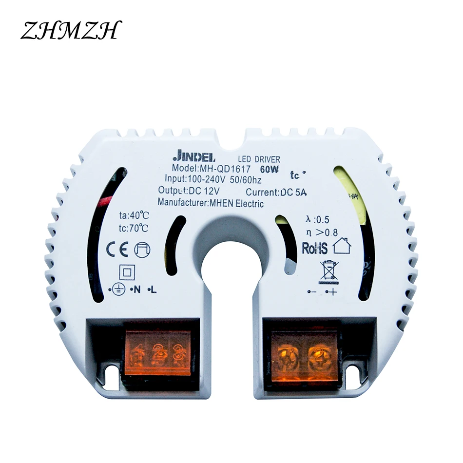 AC 100-240V To DC12V Constant Voltage LED Driver 12W 20W 40W 60W 100W Direct Current Power Supply CE For G4 G5.3 LED Lamp Bead