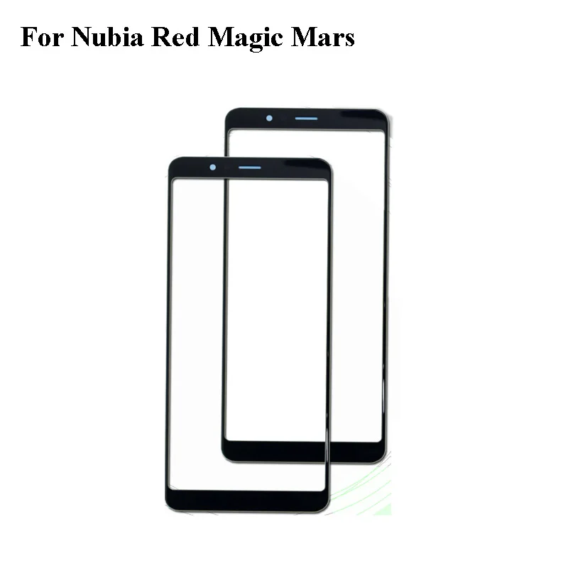 For ZTE Nubia Red Magic Mars Front LCD Glass Lens touchscreen Touch screen Outer Screen NX609J NX619J Glass without flex