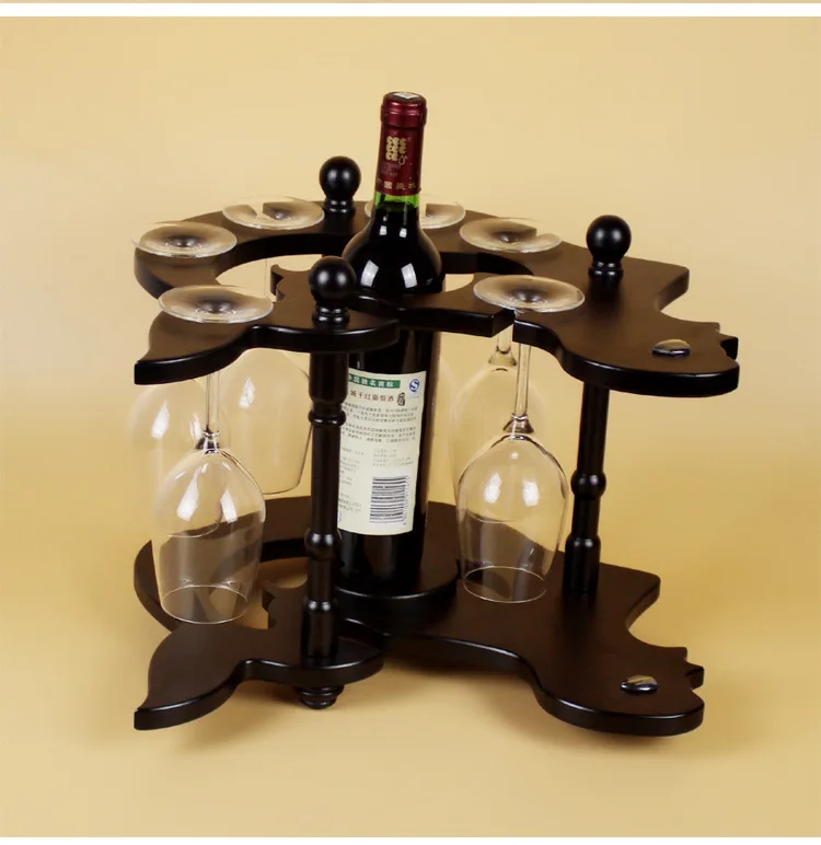 D creative Home Furnishing European wine frame wood wine rack living room TV cabinet decoration modern minimalist home decoratio