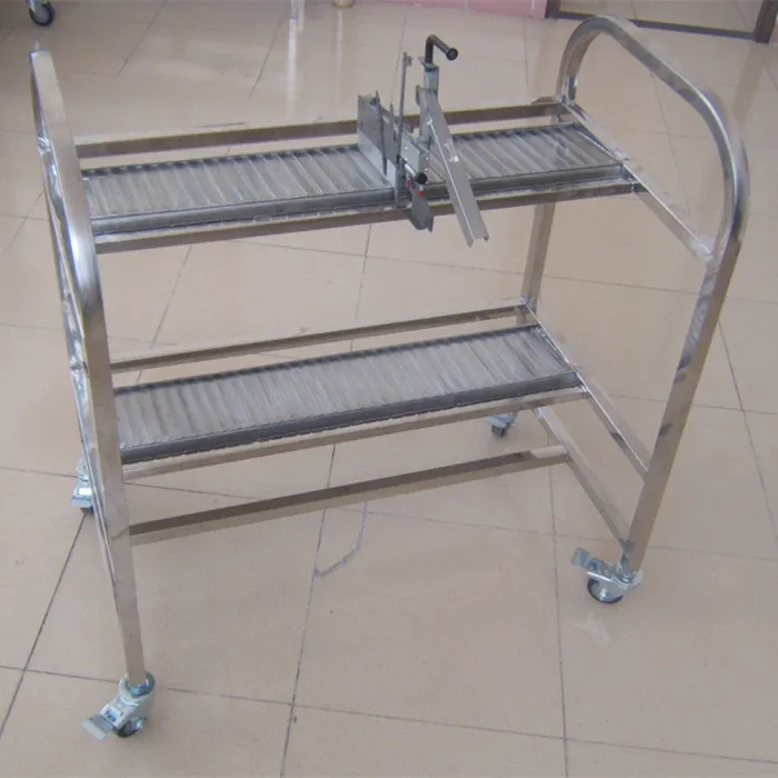 Feeder Trolley for XP241 XP242 XP243 FUJI Chip Mounter Feeder Racks assembly Storage Cart 40*2PCS 2 Layers