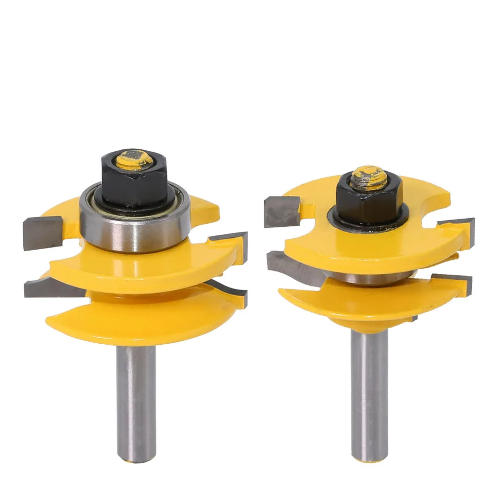 8mm Shank high quality Raised Panel Cabinet Door Router Bit Set - 3 Bit Ogee Woodworking cutter woodworking router bits